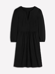 Boden Black Cathy Notch Neck Jersey Dress - Image 5 of 5
