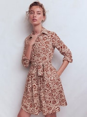 Boden Brown Alexa Long Sleeve Short Dress - Image 4 of 7