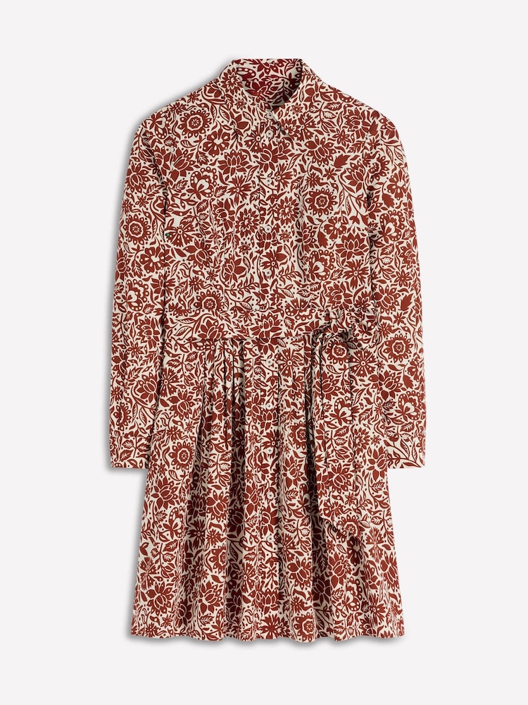 Boden Brown Alexa Long Sleeve Short Dress - Image 7 of 7