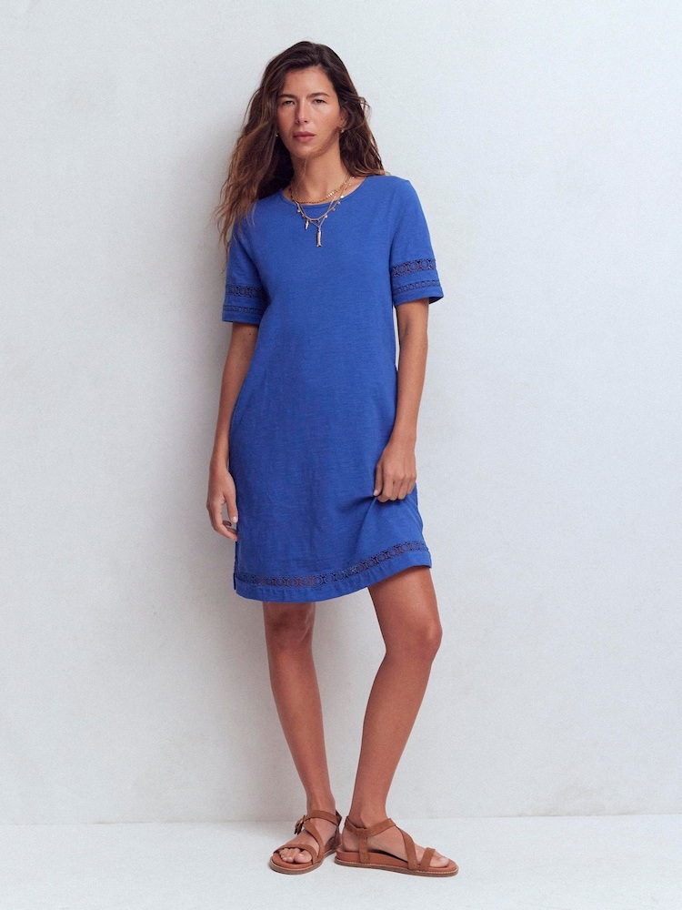 Buy Boden Blue Hattie Jersey T-Shirt Dress from the Next UK online shop