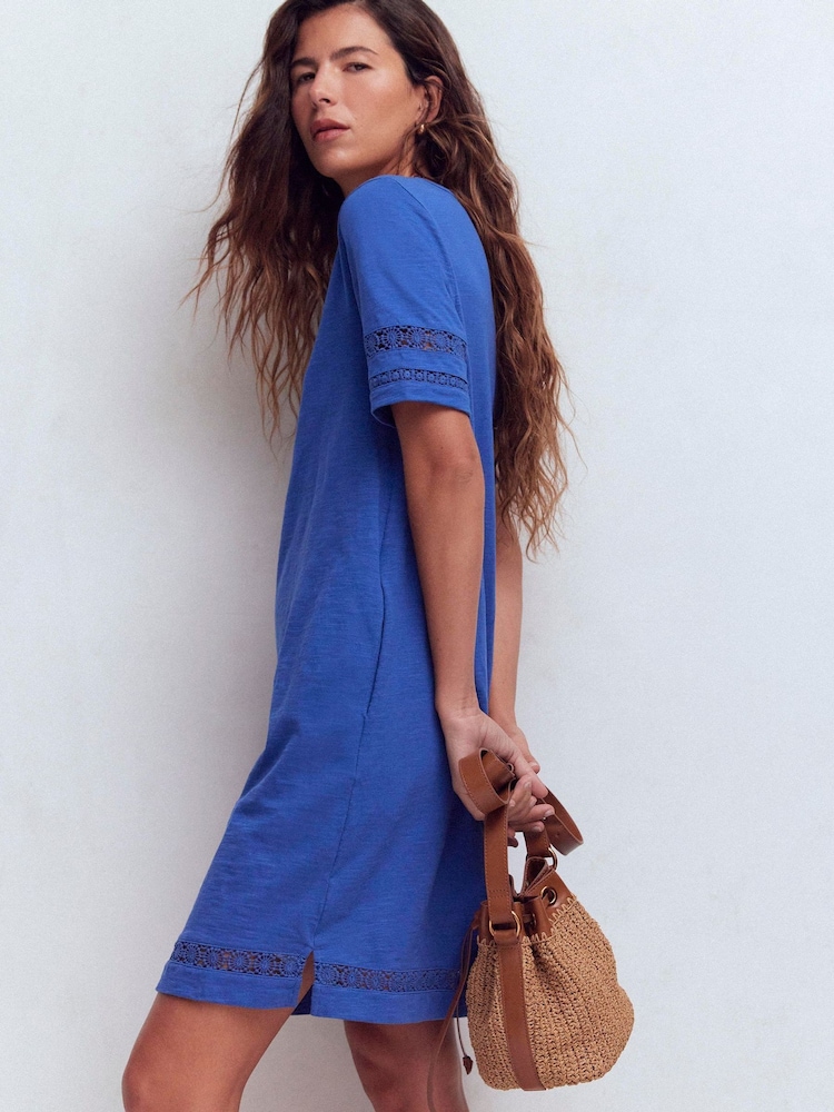 Μπλε - Φόρεμα Σεμιζιέ Boden Hattie Jersey - Εικόνα 5 από 5