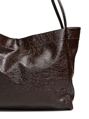 PIECES Patent Daily Shopper Bag - Bild 3 von 5