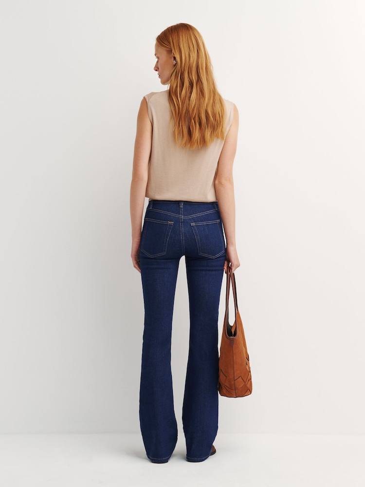 FRAME Blue The Reboot Super StretchHigh Rise Jeans - Image 2 of 6 FRAME Blue The Reboot Super StretchHigh Rise Jeans - Image 2 of 6