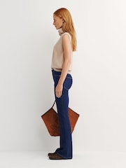 FRAME Blue The Reboot Super StretchHigh Rise Jeans - Image 5 of 6
