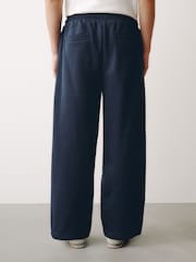 Azul marino - Corte amplio - Pantalones de chándal cepillados - Imagen 3 de 8