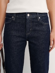 FRAME Blue The Cigarette Straight Leg Jeans in Rinse - Image 4 of 6