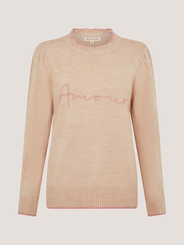 Monsoon Natural Ami Amour Jumper - Image 5 of 5