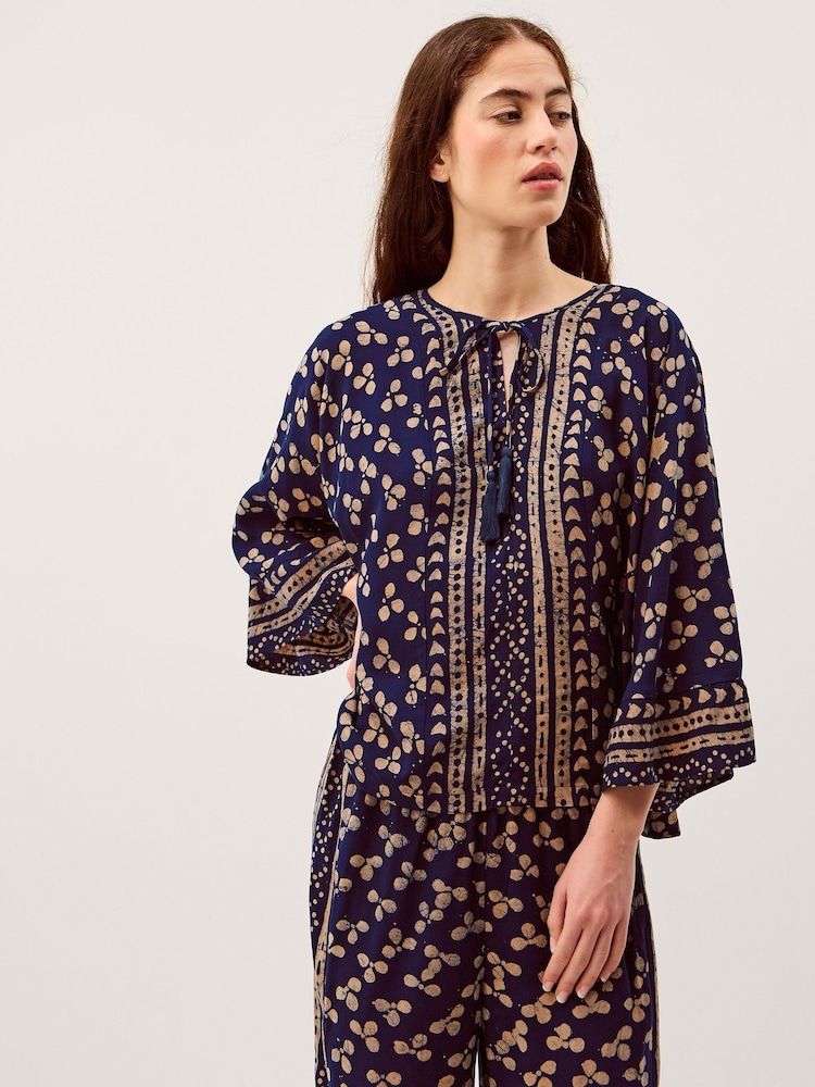 Top cu ciucuri și imprimeu Clover Monsoon - Imaginea 2 din 5