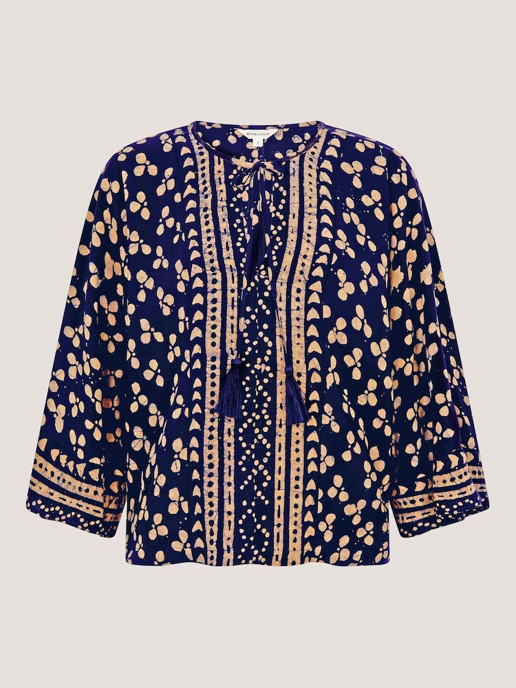 Top cu ciucuri și imprimeu Clover Monsoon - Imaginea 5 din 5