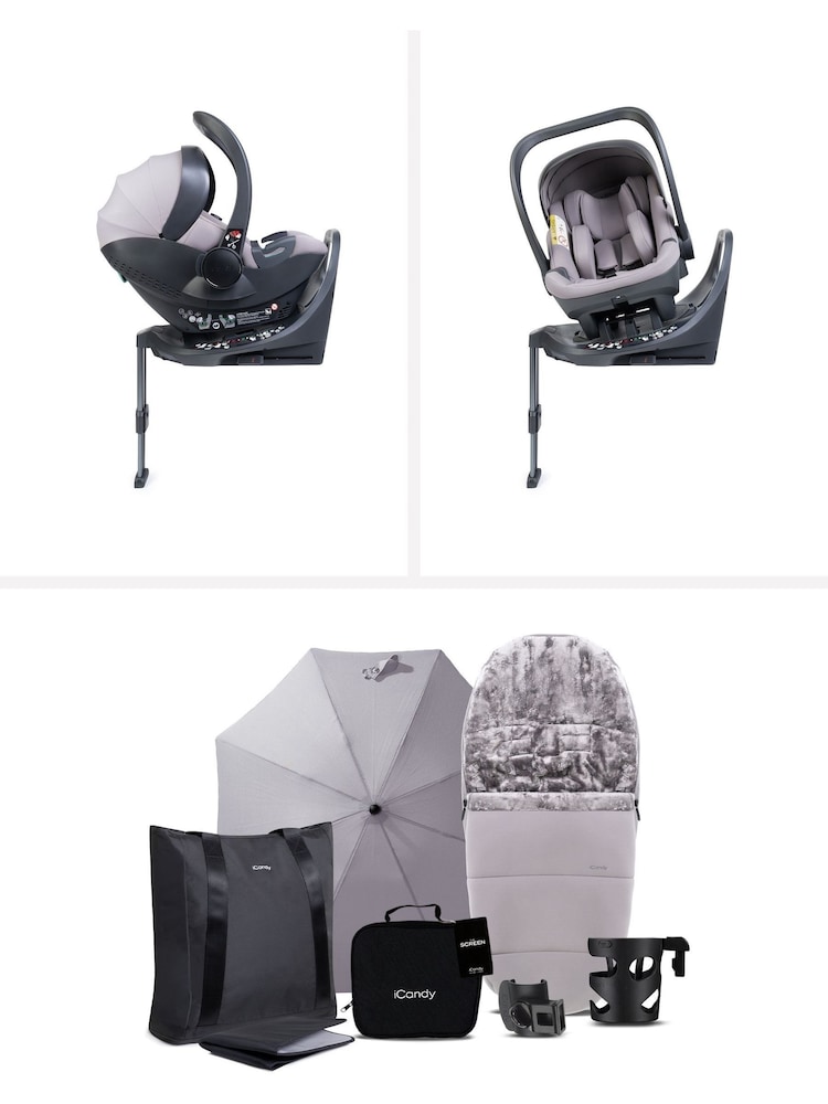 iCandy Storm Grey Core 2 Travel System Bundle with Cocoon 360 & Base - Image 5 of 5 iCandy Storm Grey Core 2 Travel System Bundle with Cocoon 360 & Base - Image 5 of 5