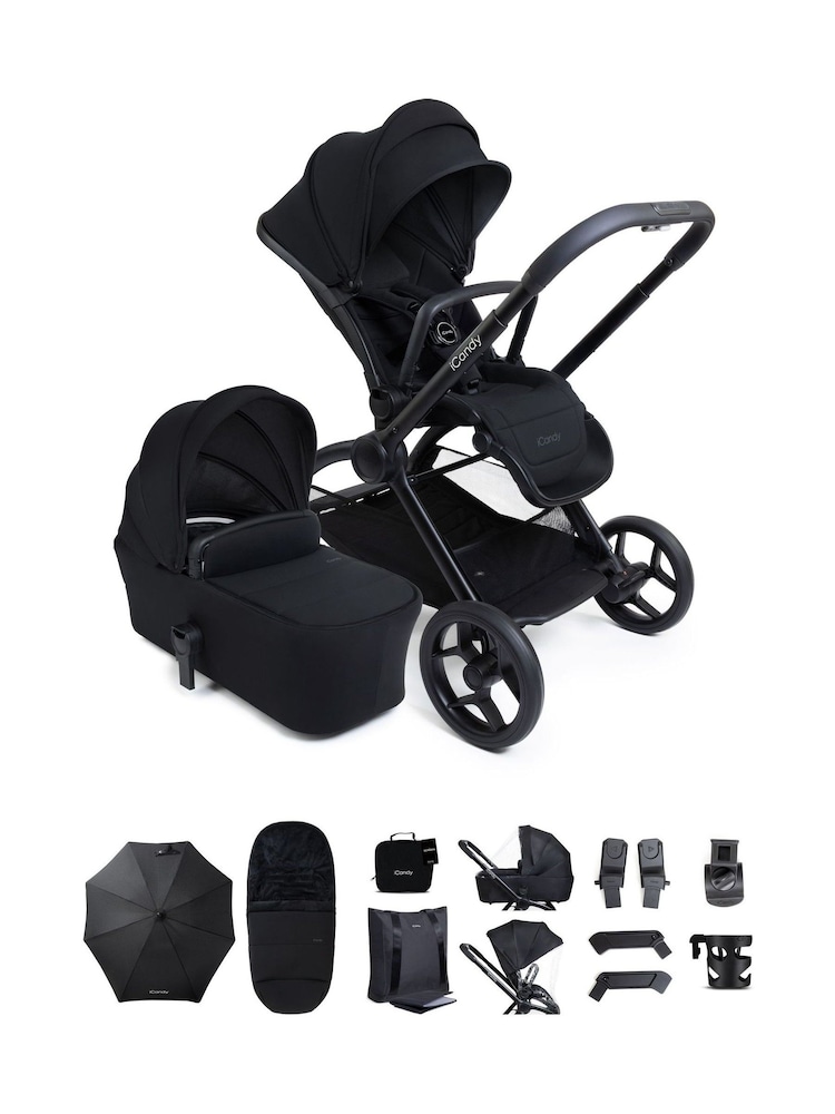 iCandy Black Core 2 Pushchair Nursery Travel System Bundle - Image 1 of 6 iCandy Black Core 2 Pushchair Nursery Travel System Bundle - Image 1 of 6