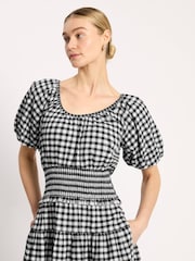 Albaray Black & White Gingham Dress - Image 3 of 4