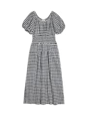 Albaray Black & White Gingham Dress - Image 4 of 4