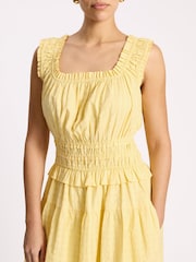 Albaray Seersucker Square Neck Dress - Image 3 of 5