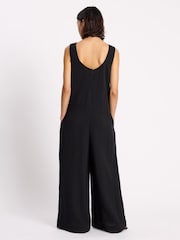 Albaray Black Cheesecloth Jumpsuit - Image 4 of 6