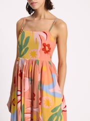 Albaray Pink Tropique Print Sundress Dress - Image 3 of 6