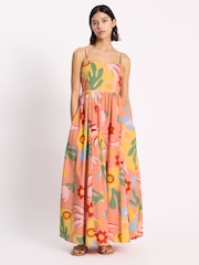 Albaray Pink Tropique Print Sundress Dress - Image 4 of 6