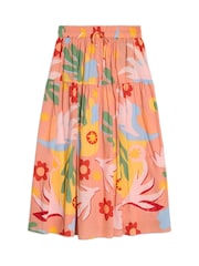 Albaray Pink Tropique Print Skirt - Image 4 of 4