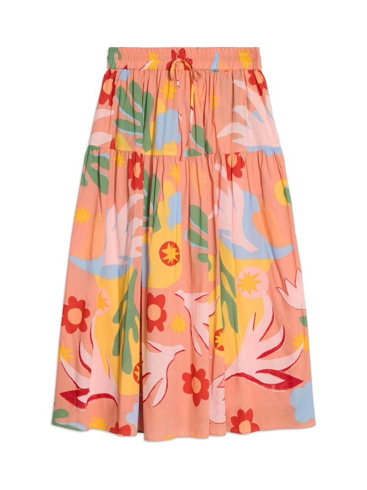 Albaray Pink Tropique Print Skirt - Image 4 of 4