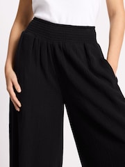 Albaray Black Cheesecloth Hareem Trousers - Image 4 of 5