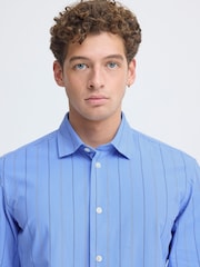 Casual Friday Blue Svensson Long Sleeve Striped Shirt - Image 4 of 8
