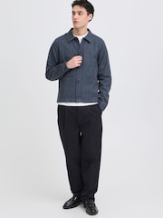 Casual Friday Blue Kvist Jaquard Shirt Jacket - Image 3 of 8