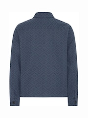 Casual Friday Blue Kvist Jaquard Shirt Jacket - Image 6 of 8