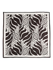Albaray Brown Mono Print Scarf - Image 4 of 4