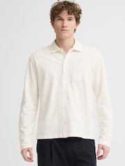 Casual Friday White Edstrom Pique Knit Shirt - Image 1 of 8