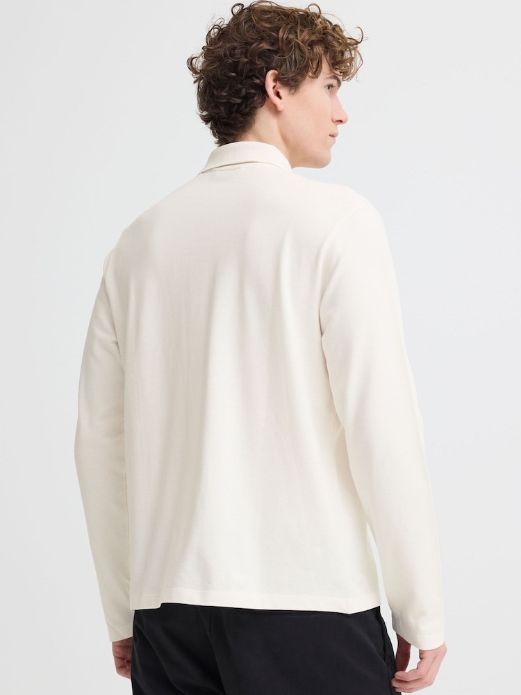 Casual Friday White Edstrom Pique Knit Shirt - Image 2 of 8