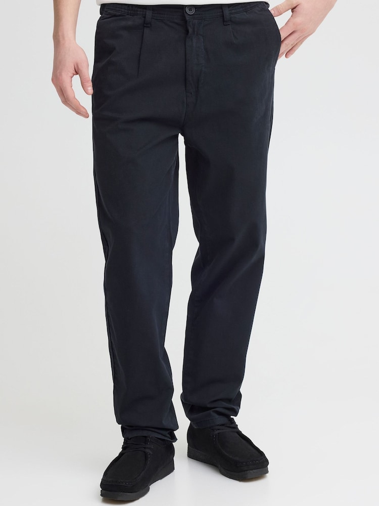 Casual Friday Blue Buchan Twill Tapered Leg Trousers - Image 1 of 8