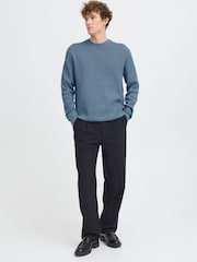 Casual Friday Blue Isaksson Crew Neck Long Sleeve Jumper - Image 3 of 8