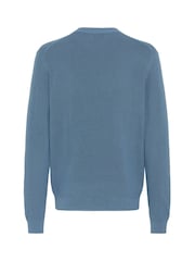 Casual Friday Blue Isaksson Crew Neck Long Sleeve Jumper - Image 7 of 8