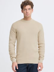 Casual Friday Natural Isaksson Crew Knit Jumper - Image 1 of 8