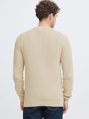 Casual Friday Natural Isaksson Crew Knit Jumper - Image 2 of 8