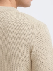 Casual Friday Natural Isaksson Crew Knit Jumper - Image 5 of 8