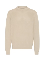 Casual Friday Natural Isaksson Crew Knit Jumper - Image 6 of 8