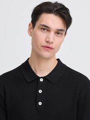 Casual Friday Blue CfIsaksson Short Sleeve Polo Knit Shirt - Image 4 of 8