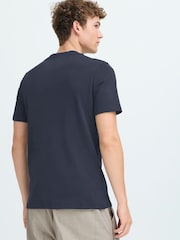 Casual Friday Blue Nilo Crew Neck Short Sleeve T-Shirt - Image 2 of 8