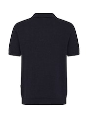 Casual Friday Blue Bells Short Sleeve Knit Polo Shirt - Image 7 of 8
