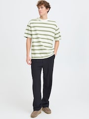Casual Friday White Moberg Relaxed Striped T-Shirt - Image 3 of 8