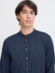 Casual Friday Blue CfAnton Long Sleeve Linen Blend Shirt - Image 5 of 8