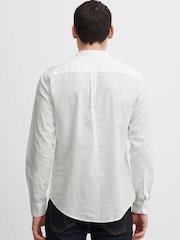 Casual Friday White CfAnton Long Sleeve Linen Blend Shirt - Image 2 of 8