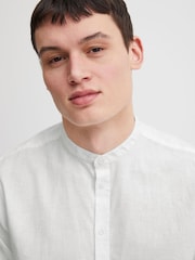 Casual Friday White CfAnton Long Sleeve Linen Blend Shirt - Image 5 of 8