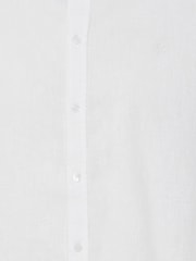 Casual Friday White CfAnton Long Sleeve Linen Blend Shirt - Image 8 of 8
