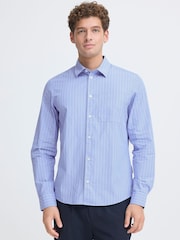 Casual Friday Blue Jansson Long Sleeve Striped Shirt - Image 1 of 8