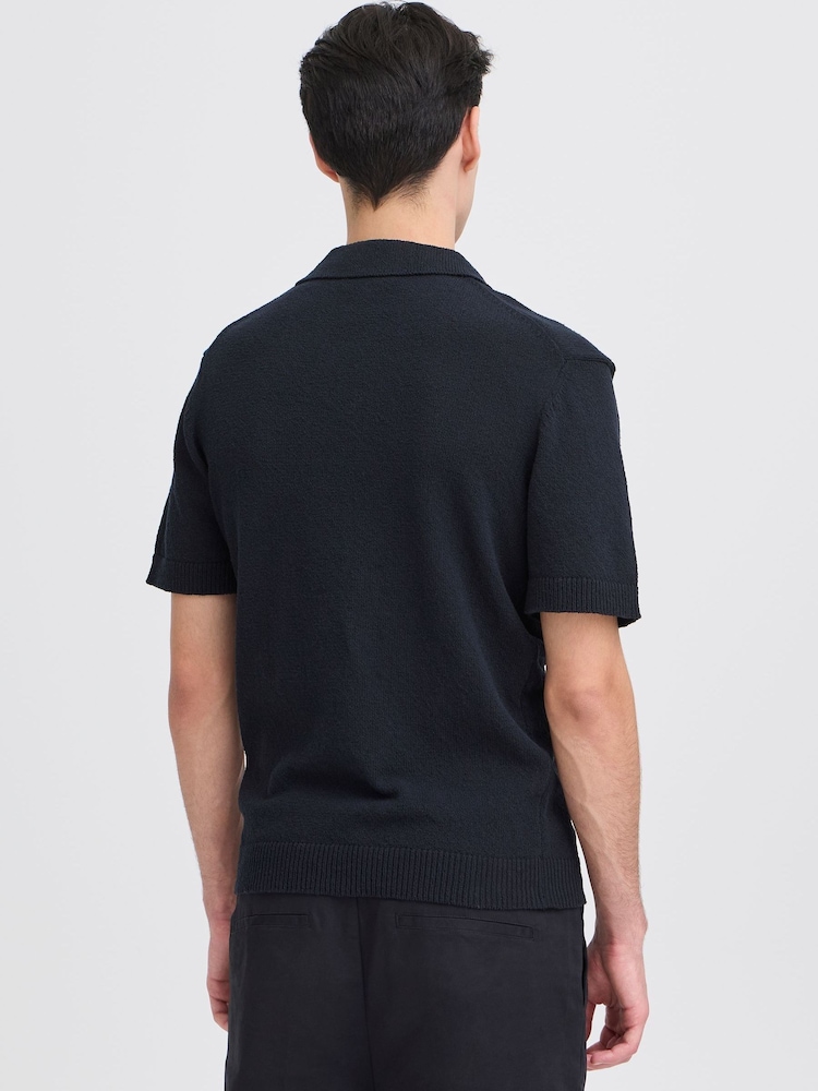 Casual Friday Blue Lindholm Regular Fit Resort Knit Shirt - Image 2 of 8