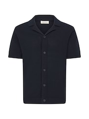 Casual Friday Blue Lindholm Regular Fit Resort Knit Shirt - Image 6 of 8