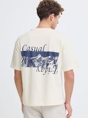 Casual Friday White Karlberg Relaxed Fit Logo T-Shirt - Image 2 of 8