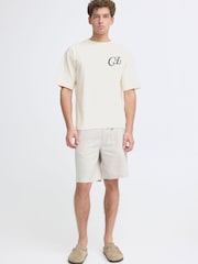 Casual Friday White Karlberg Relaxed Fit Logo T-Shirt - Image 3 of 8